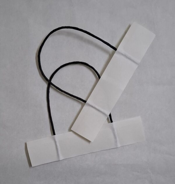 Twisted Paper Handle (Black)